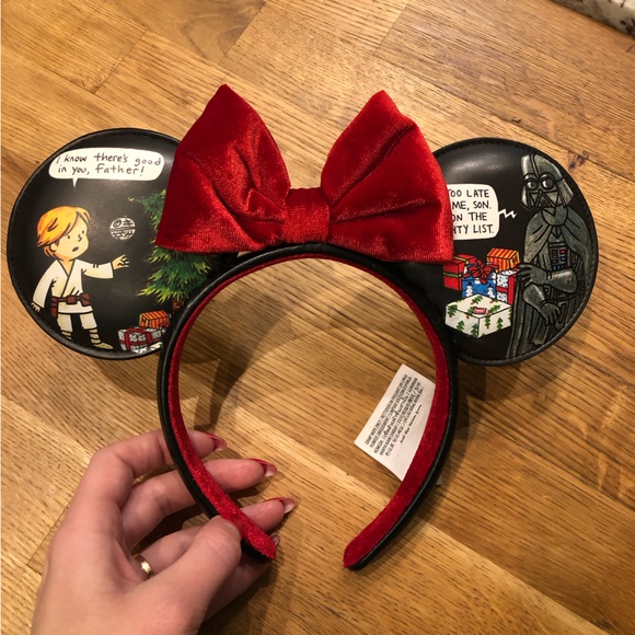 Disney Minnie Mouse Star Wars Christmas ears - Picture 1 of 5